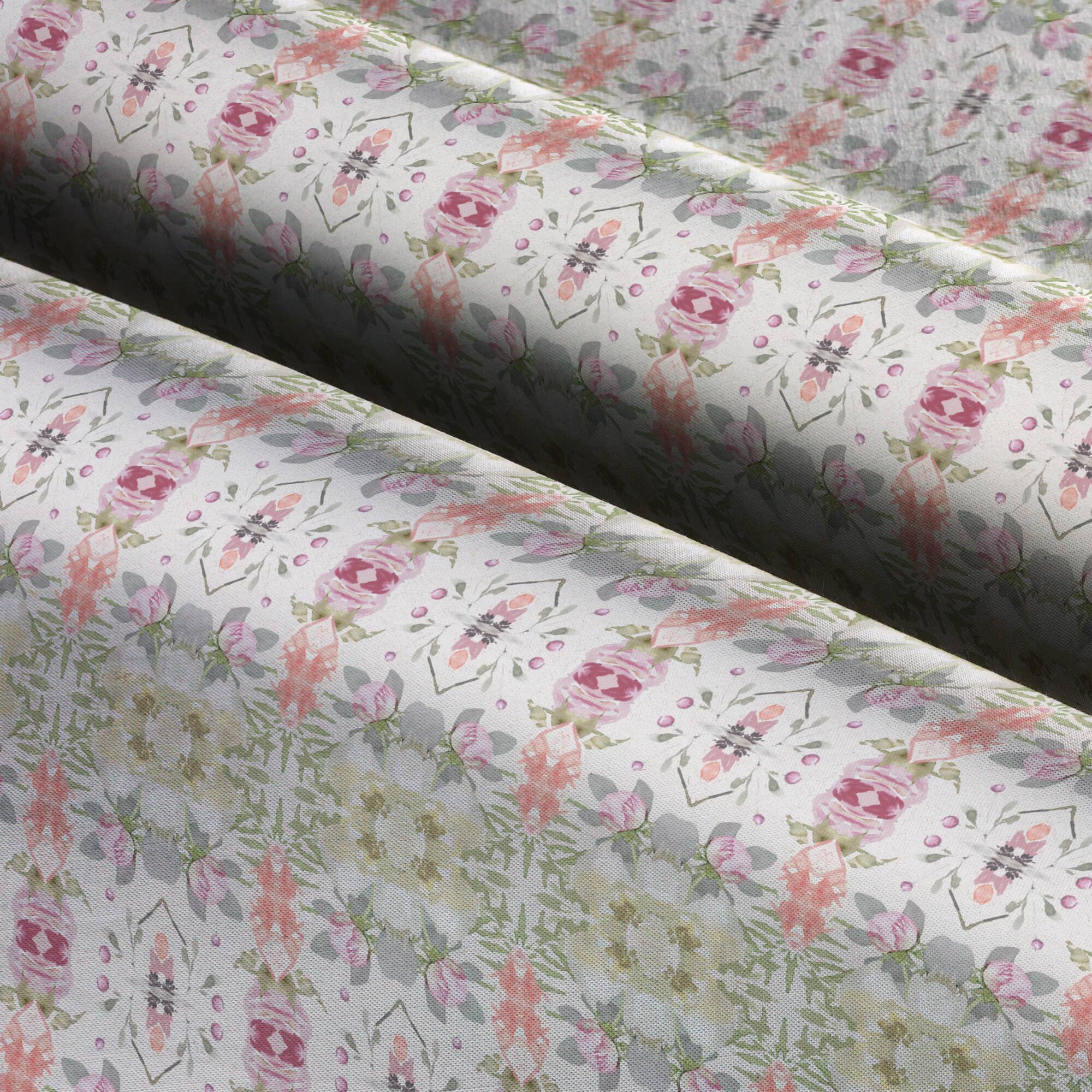 Suzanne Nicoll Mirrored Geometric Cotton Fabric